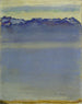 Het meer van Genève met de Savoyaardse Alpen - Ferdinand Hodler — weergave van het kunstwerk