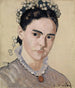 Portret van Marie Elise Bernhard Hodler - Ferdinand Hodler — weergave van het kunstwerk