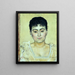 Portret van Madame de R - Ferdinand Hodler — ingelijst kunstwerk aan de muur