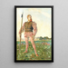 De boze krijger - Ferdinand Hodler — ingelijst kunstwerk aan de muur