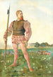 De boze krijger - Ferdinand Hodler — weergave van het kunstwerk