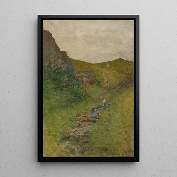 Ferdinand Katona - By the stream.webp