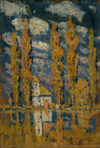 Ferdinand Katona - Poplars by the water.webp