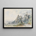 Uitzicht op de orgelbergen - Ferdinand Keller — ingelijst kunstwerk aan de muur