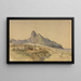 De bergen Dois Irmãos aan zee - Ferdinand Keller — ingelijst kunstwerk aan de muur