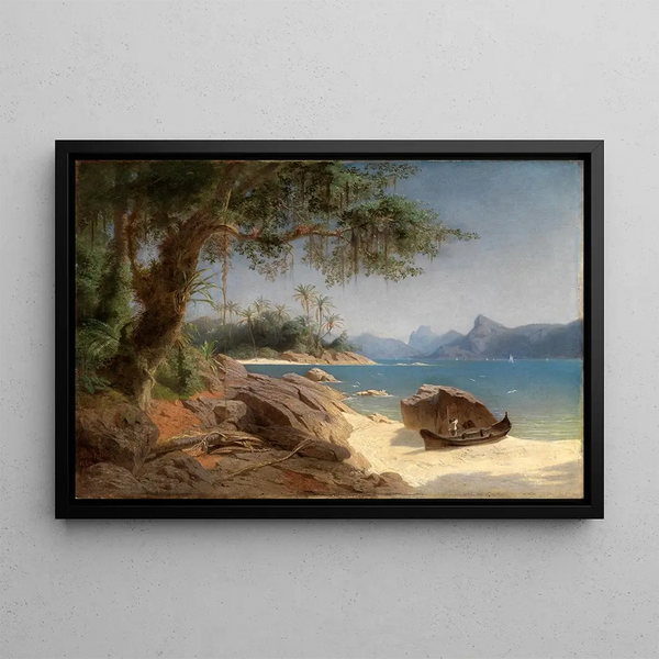 Ferdinand Keller - Kstenlandschaft bei Rio de Janeiro.webp