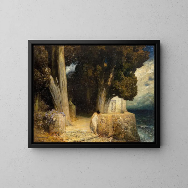 Sappho - Ferdinand Keller — framed artwork on a wall