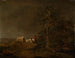 Stormy landscape with peasant cart - Ferdinand Kobell — artwork view