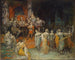 De dwergkoning Laurin aan het paleis van Dietrich in Bern - Ferdinand Leeke — weergave van het kunstwerk