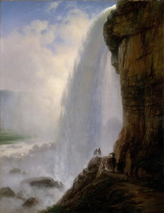 Ferdinand Richardt - Underneath Niagara Falls.webp