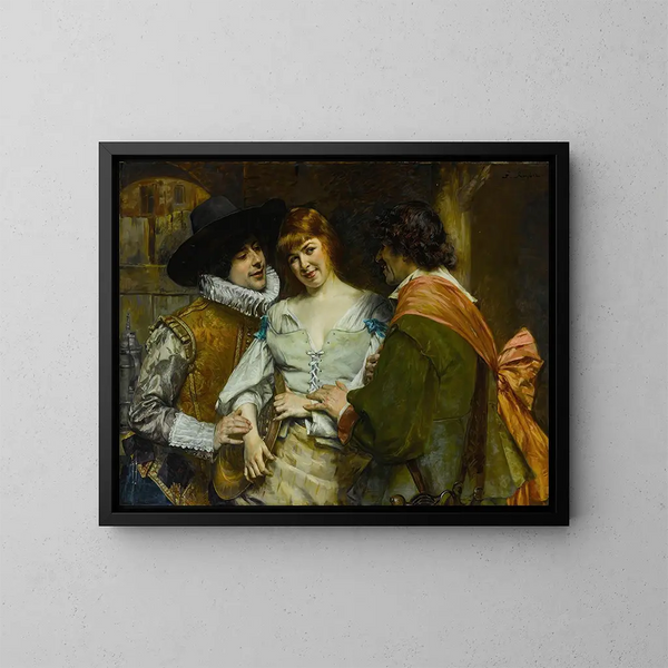 A choice - Ferdinand Roybet — framed artwork on a wall