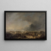 Het kasteel van Antwerpen na de bombardementen van 1832 - Ferdinand de Braekeleer — ingelijst kunstwerk aan de muur