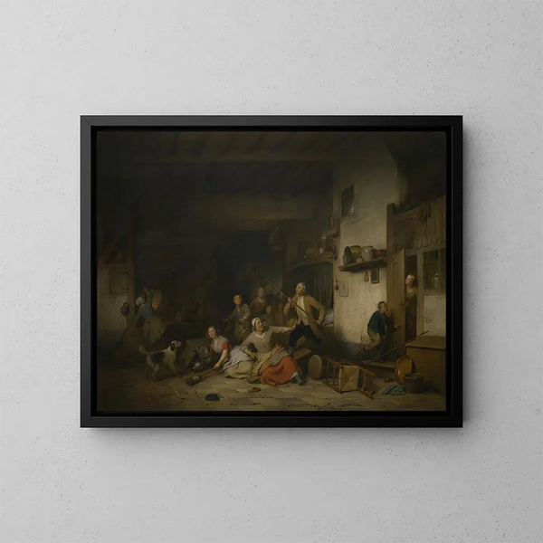 The Bat - Ferdinand de Braekeleer — framed artwork on a wall