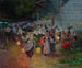 Bretonse schilderij met lantaarns, Notre-Dame de Trémalo, Pont-Aven - Ferdinand du Puigaudeau — weergave van het kunstwerk