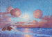 Schets van zonsondergang op zee of Zeilboten bij zonsondergang - Ferdinand du Puigaudeau — weergave van het kunstwerk