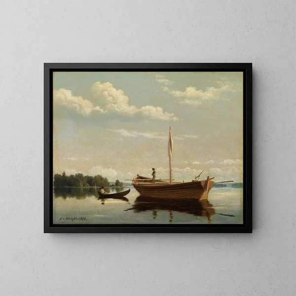 In de eilanden bij Kuopio - Ferdinand von Wright — ingelijst kunstwerk aan de muur
