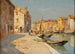Kanaal in Venetië - Ferdinando Silvani — weergave van het kunstwerk
