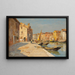 Kanaal in Venetië - Ferdinando Silvani — ingelijst kunstwerk aan de muur