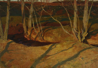 Ferdynand Ruszczyc - Autumn landscape at sunset.webp