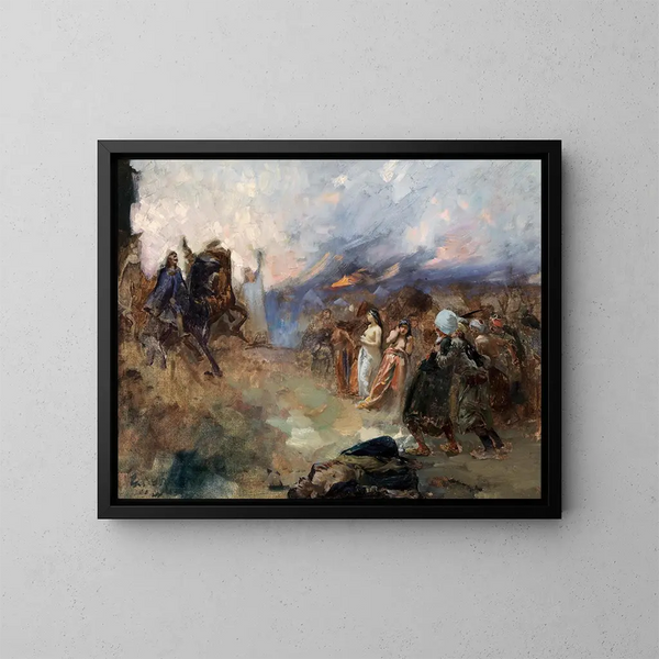 The Seat of Eger - Ferenc Eisenhut — framed artwork on a wall