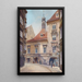 Vienne I Schnlaterngasse Painting - Feri Schwarz — framed artwork on a wall