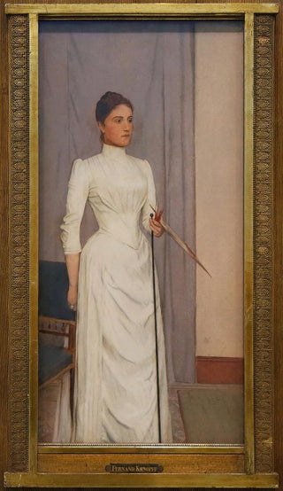 Fernand Khnopff - Portrait of Madeline Mabille.webp