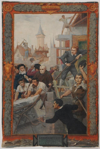 Fernand Lematte - Destruction du Chteau de la Porte Mars.webp