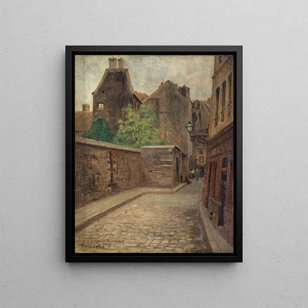 La rue Saint-Julien-le-Pauvre - Fernand Maillaud — framed artwork on a wall