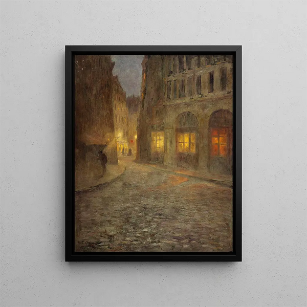 La rue de la Montagne-Sainte-Geneviève - Fernand Maillaud — framed artwork on a wall