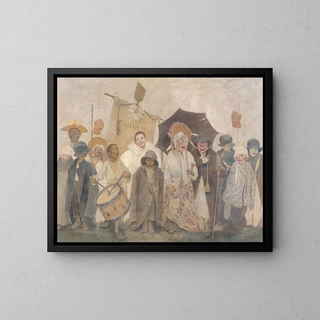 La Vachalcade - Fernand Pelez — ingelijst kunstwerk aan de muur