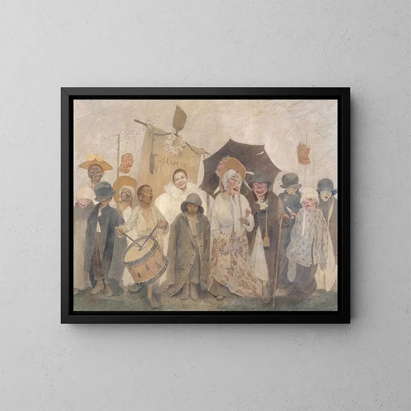 La Vachalcade - Fernand Pelez — framed artwork on a wall
