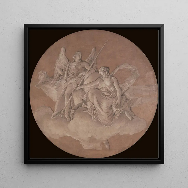 Giovanni Battista Tiepolo - Allegorical Figures Representing Virtue and Abundance.webp