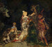 Figuren in een park - Adolphe Monticelli — weergave van het kunstwerk