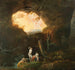 Figuren die baden in een landschap - César van Loo — weergave van het kunstwerk