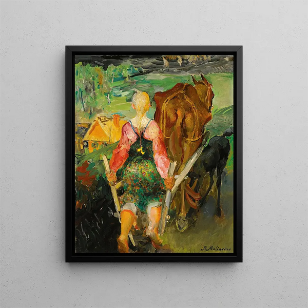 Labour Painting - Filipp Malyavin — framed artwork on a wall
