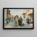 Een moeilijke markt - Filippo Bartolini — ingelijst kunstwerk aan de muur
