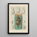 Natural History of Quadrupeds Pl08 - Filippo Buonanni — framed artwork on a wall