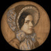 Meis Marie met een geruite hoed - Franz von Stuck — gepresenteerd in een interieur