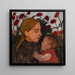 Girl with Child - Paula Modersohn-Becker — framed artwork on a wall