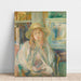 Reproductie van het schilderij Meisje met strohoed - Berthe Morisot
