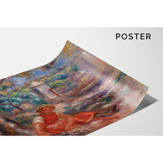 Fillette au pied d'un arbre - Pierre-Auguste Renoir | Reproduction Tableau Décoration murale affiche copie