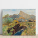 Reproductie van het schilderij van het einde van de zomer op het heideveld van Salzburg nabij Untersberg - Marie Egner
