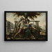 van de Allegorie van Frankrijk met Athena en Hermes - Vlaamse schilder — ingelijst kunstwerk aan de muur