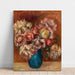 Reproductie van het schilderij Bloemen in een groene vaas - Pierre-Auguste Renoir
