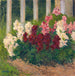 Bloemen voor een tuinhek - Koloman Moser — gepresenteerd in een interieur