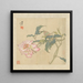 Bloemen en vogels Pl 3 - Ren Yi — ingelijst kunstwerk aan de muur