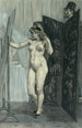 Le paravent - Félicien Rops — weergave van het kunstwerk