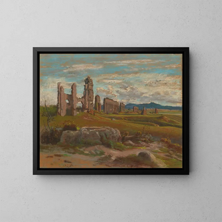 FlixHippolyte Lanoe - The Aqua Claudia in the Roman Campagna.webp