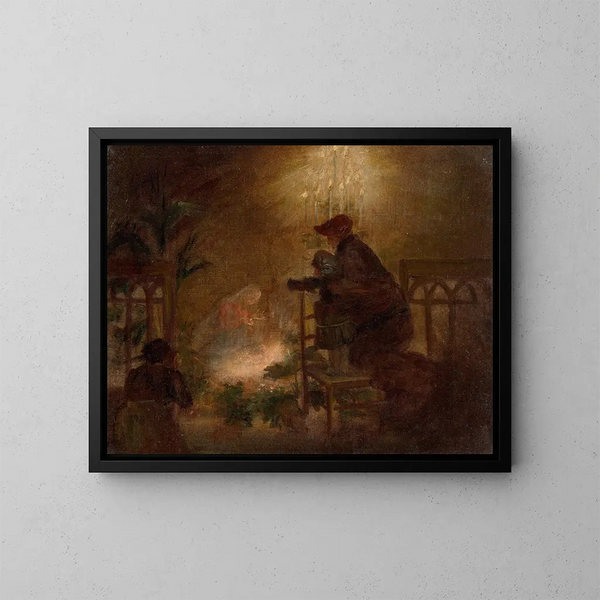 The Nativity - Félix Bracquemond — framed artwork on a wall