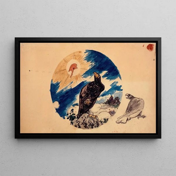 The Republican Plate - Félix Bracquemond — framed artwork on a wall